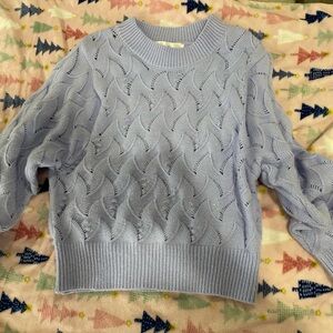 Chelsea & Theodore Light Purple Crew Neck Sweater
